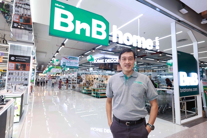Central Retail continues its expansion with a 60 million baht investment to launch BnB home Central Chantaburi, a hub of home improvement in a new format, targeting mall-goers and catering to the growth in the Eastern region’s real estate
