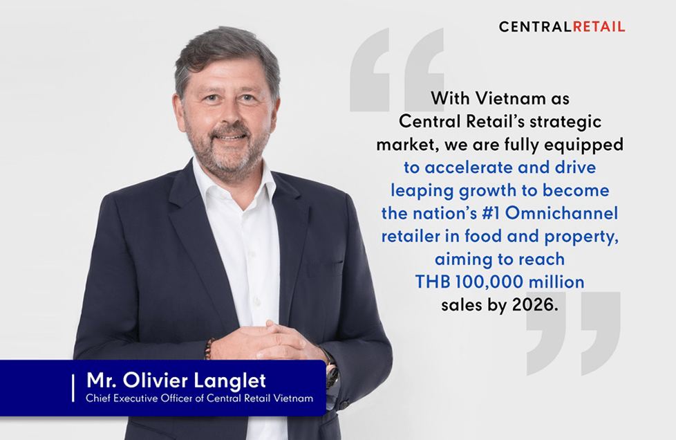 Central Retail drives forward as Vietnam's #1 Omnichannel retailer in food and property,  targeting THB 100,000 million sales in 5 years with  accelerated investment of THB 30,000 million
