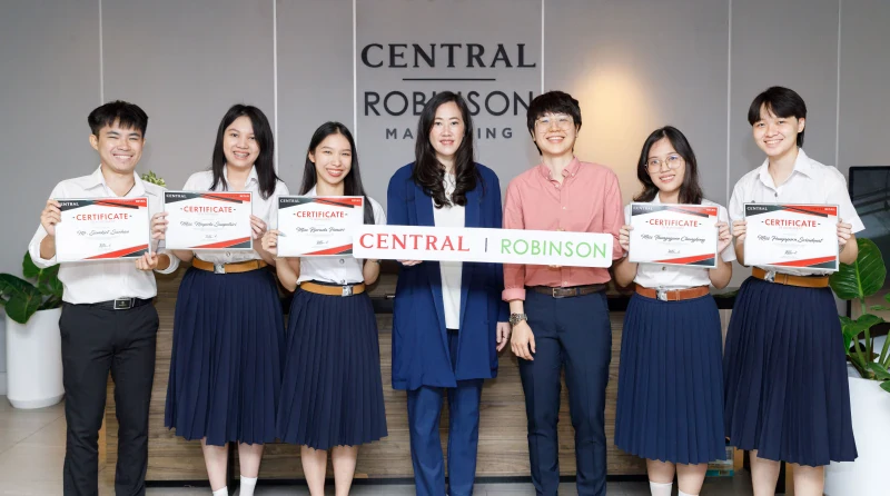Central and Robinson Department Store provide opportunities  for student interns to experience real-world work experience  with the marketing team during the summer break.