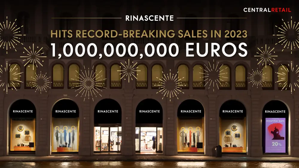 CRC Celebrates Rinascente Department Store's €1 Billion  Record-Breaking Sales