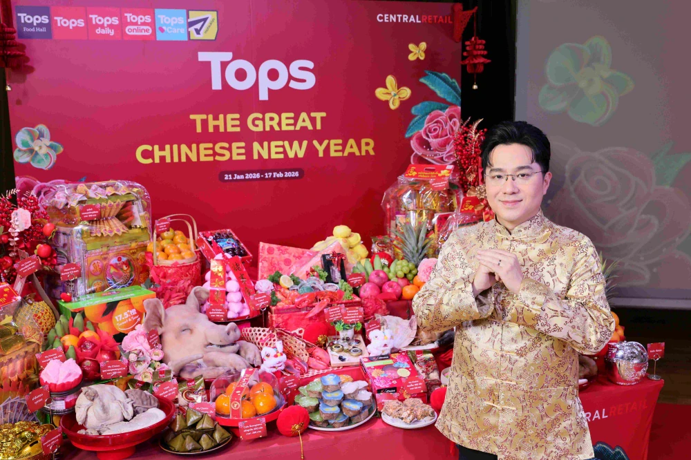 ท็อปส์ ในเครือเซ็นทรัล รีเทล ปลุกความเฮงรับตรุษจีน 69 ในแคมเปญ “THE GREAT CHINESE NEW YEAR 2026” ดึง “หมอช้าง - ทศพร” นำทัพศาสตร์มงคลส่งตรงถึงคนไทยผ่าน 4 พลัง “Luck –Wealth–Health–Love” พร้อมแจกทริคมูสุดปัง แนะนำชุดไหว้ตั้งแต่มินิมอลฉบับมือใหม่ - สายจัดเต็มครบเครื่อง รีเซ็ตพลังชีวิตรับปีม้า
