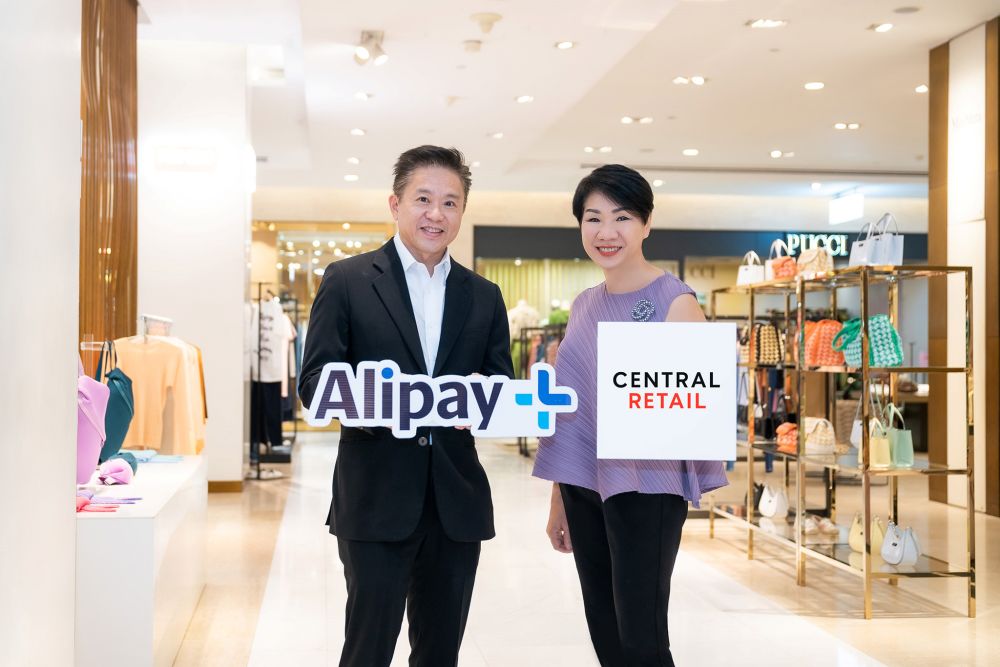 เซ็นทรัล รีเทล ผนึก แอนท์ กรุ๊ป เปิดตัว Alipay+ บริการชำระเงินดิจิทัลสำหรับคนต่างชาติ รับเทรนด์นักท่องเที่ยวเอเชียพุ่ง มอบประสบการณ์ช้อปปิ้งผ่านร้านค้าในเครือกว่า 3,000 จุดทั่วประเทศ