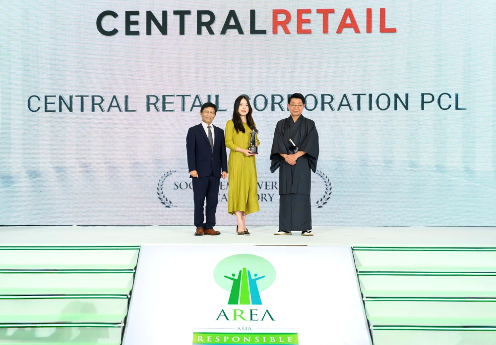 เซ็นทรัล รีเทล ครองแชมป์ความยั่งยืน 3 ปี ซ้อน คว้ารางวัล Asia Responsible Enterprise Awards