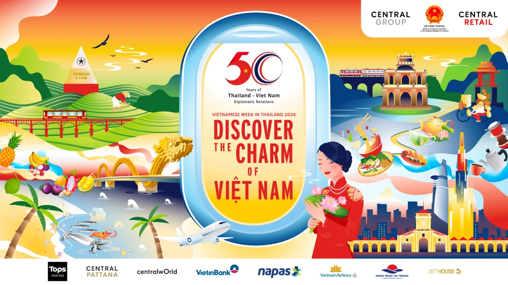 4 วันเท่านั้น! เซ็นทรัล รีเทล ชวนเช็กอินเวียดนามใจกลางเซ็นทรัลเวิลด์ ช้อปของดี ชิมเมนูดัง  พร้อมดีลเที่ยวเวียดนามสุดคุ้ม ในงาน “Vietnamese Week in Thailand 2026” 17–20 ก.ย. 69 นี้