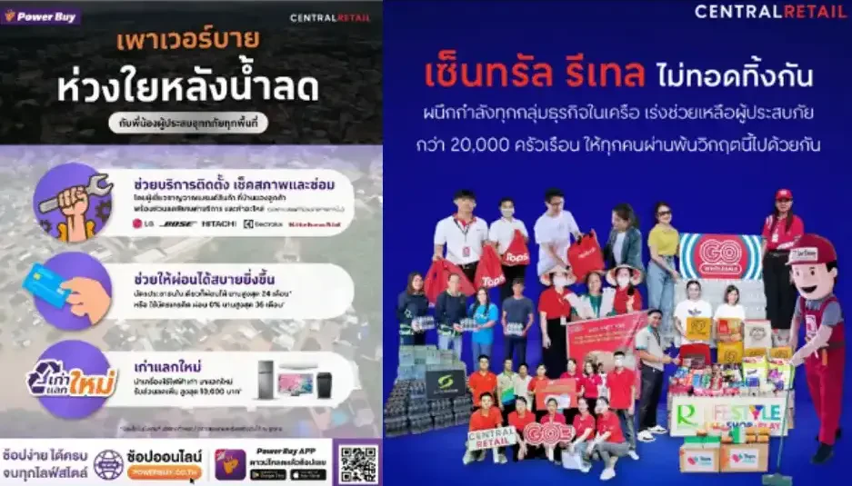 โครงการช่วยเหลือพนักงานผู้ประสบอุทกภัย